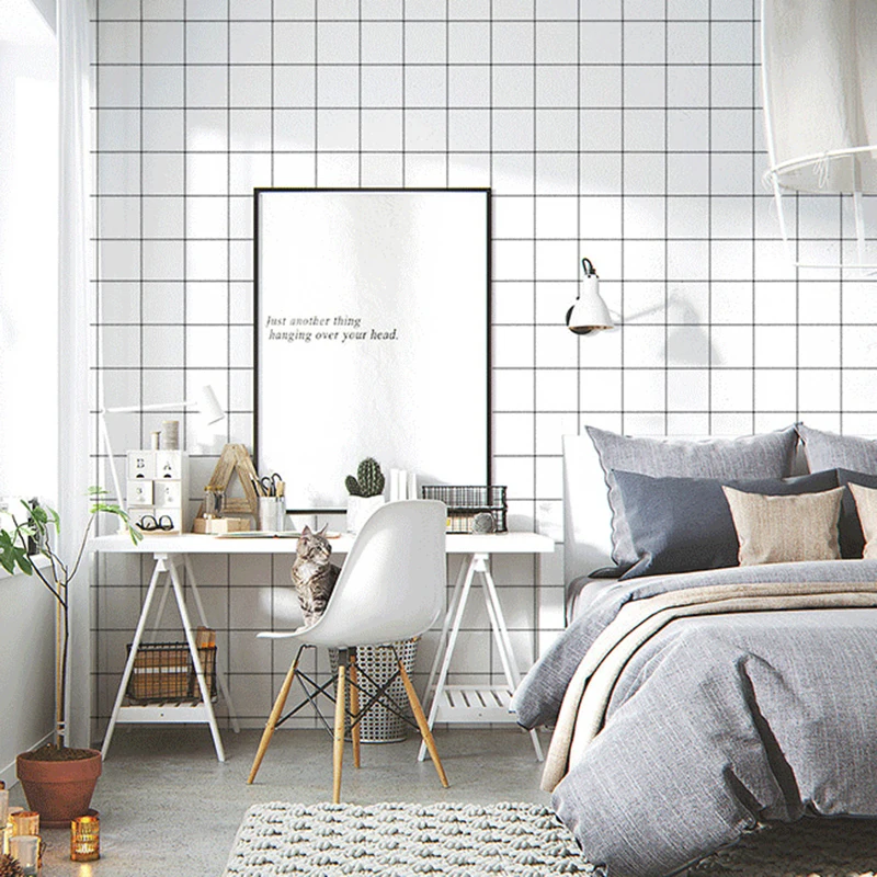 Black And White Grid PVC Wallpaper 3D Bathroom Living Room Bedroom Self-Adhesive Waterproof Wall Sticker Home Decor Wall Papers
Black And White Grid PVC Wallpaper 3D Bathroom Living Room Bedroom Self-Adhesive Waterproof Wall Sticker Home Decor Wall Papers