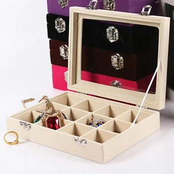 2016 New Fashion Beige velvet 12 Slots Case All Sorts Of Small Adorn Article Can Be Placed Dish Show Case Jewelry Show Box
2016 New Fashion Beige velvet 12 Slots Case All Sorts Of Small Adorn Article Can Be Placed Dish Show Case Jewelry Show Box