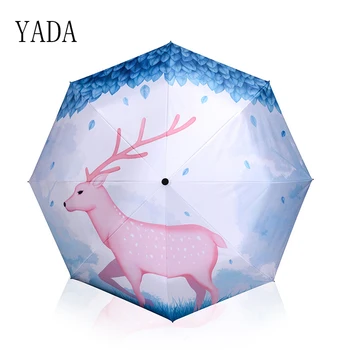 YADA Blue Designer Cartoon Deer Patio Umbrella Rain Women uv High Quality Umbrella For Womens Windproof Folding Umbrellas YS108
YADA Blue Designer Cartoon Deer Patio Umbrella Rain Women uv High Quality Umbrella For Womens Windproof Folding Umbrellas YS108