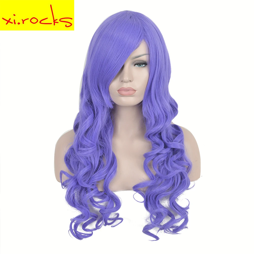 3162 Long Wavy Cosplay Wig Light Purple 60Cm Wig Synthetic Wigs For All Women Hair Heat Resistant Fiber Free Shipping Xi.rocks
3162 Long Wavy Cosplay Wig Light Purple 60Cm Wig Synthetic Wigs For All Women Hair Heat Resistant Fiber Free Shipping Xi.rocks