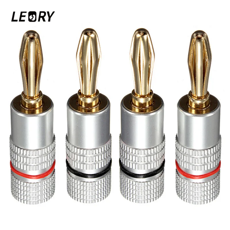 LEOR 4pcs Banana Plug Connector 4mm Gold Plated DIY Audio Speaker Cable Connector Pin Screw B1
LEOR 4pcs Banana Plug Connector 4mm Gold Plated DIY Audio Speaker Cable Connector Pin Screw B1