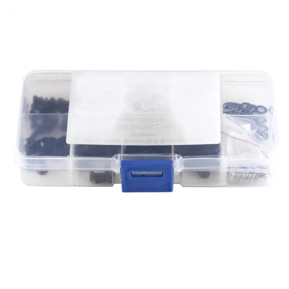 180Pcs/Set M3 Hex Socket Screw Flat Button Head Screws and M3/M4 Washers Assortment Kits Wood screws Hot Sale
180Pcs/Set M3 Hex Socket Screw Flat Button Head Screws and M3/M4 Washers Assortment Kits Wood screws Hot Sale