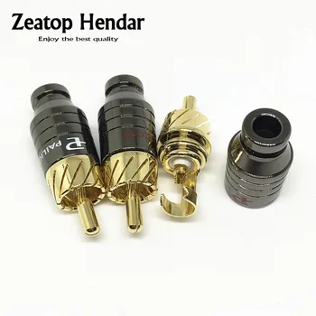 100Pcs Copper Paliccs RCA Male Plug Adapter Connector Fit 5MM Diameter RCA Cable Plug 
100Pcs Copper Paliccs RCA Male Plug Adapter Connector Fit 5MM Diameter RCA Cable Plug