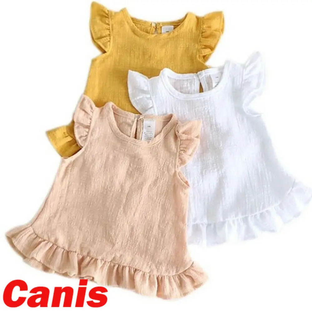 Toddler Baby Girl Clothes Sleeveless Solid Color Chiffon Dress Summer Casual Sundress
Toddler Baby Girl Clothes Sleeveless Solid Color Chiffon Dress Summer Casual Sundress