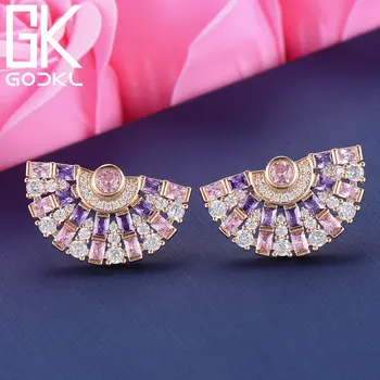GODKI Luxury Trendy Geometric Cubic Zirconia Statement Stud Earrings For Women Wedding Crystal CZ Bridal Multicolor Earring 2018
GODKI Luxury Trendy Geometric Cubic Zirconia Statement Stud Earrings For Women Wedding Crystal CZ Bridal Multicolor Earring 2018