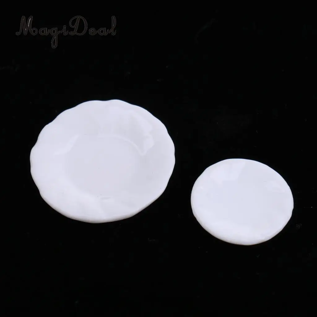 15Pcs/Set Vintage Miniature White Porcelain Tea Set Pot Cup Plate Tableware Dollhouse House Model Room Items Furniture Decor Acc