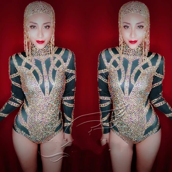 Multicolor Bright Stones Bodysuit Women Birthday Celebrate Outfit Nightclub Dance Wear Party Bodysuit Performance Clothes DL3448
Multicolor Bright Stones Bodysuit Women Birthday Celebrate Outfit Nightclub Dance Wear Party Bodysuit Performance Clothes DL3448