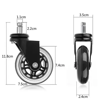 WSFS Hot Replacement Wheels, Office Chair Caster Wheels for Your Desk Chair, Quiet Rolling Casters Perfect for Hardwood Floors
WSFS Hot Replacement Wheels, Office Chair Caster Wheels for Your Desk Chair, Quiet Rolling Casters Perfect for Hardwood Floors