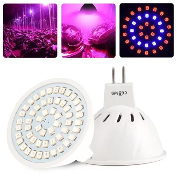 

New Brand MR16 36 LED 54 LED 72 LED Full Spectrum Planting Grow Light Bulb Veg Hydroponic Lamp 3 W/4 W/5 W 110 V/220 V #262275