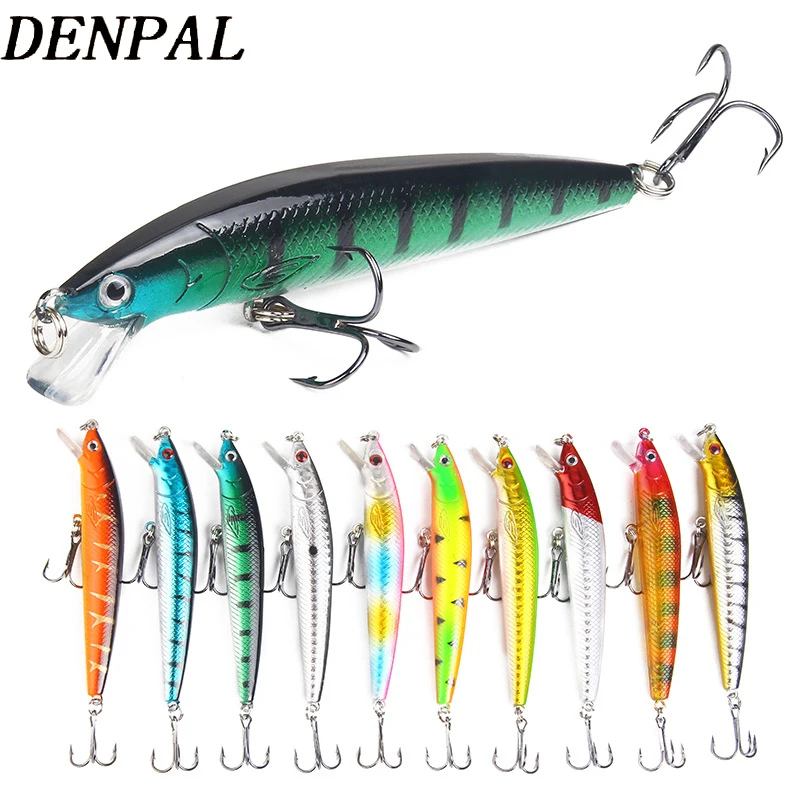 10 colors Stripe pattern 10cm 7.5g Hard Bait Minnow streak Fishing lures Bass Fresh water hook diving perch wobbler fish
10 colors Stripe pattern 10cm 7.5g Hard Bait Minnow streak Fishing lures Bass Fresh water hook diving perch wobbler fish