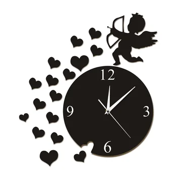 Cupid shooting Hearts Cherub Angel Wall Clock Modern Wall Watch Fly Cupid Love Angel Home Decoration Wedding Valentine's Gift
Cupid shooting Hearts Cherub Angel Wall Clock Modern Wall Watch Fly Cupid Love Angel Home Decoration Wedding Valentine's Gift