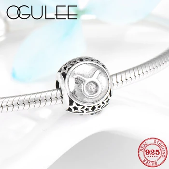 Authentic 925 Sterling Silver lucky Taurus 12 Constellation Fine Charms Beads Fit Original Pandora Charm Bracelet Jewelry making
Authentic 925 Sterling Silver lucky Taurus 12 Constellation Fine Charms Beads Fit Original Pandora Charm Bracelet Jewelry making