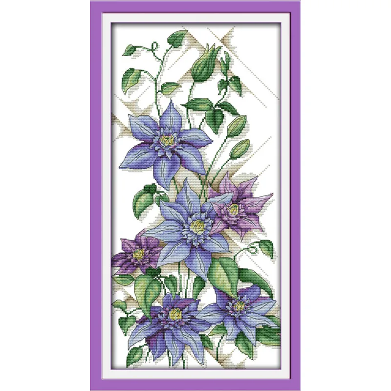 Free Cross Stitch Patterns Flowers Home Decor Purple Blossoms Kits For Embroidery DIY Handmade Needlework Cross Stitch Set
Free Cross Stitch Patterns Flowers Home Decor Purple Blossoms Kits For Embroidery DIY Handmade Needlework Cross Stitch Set