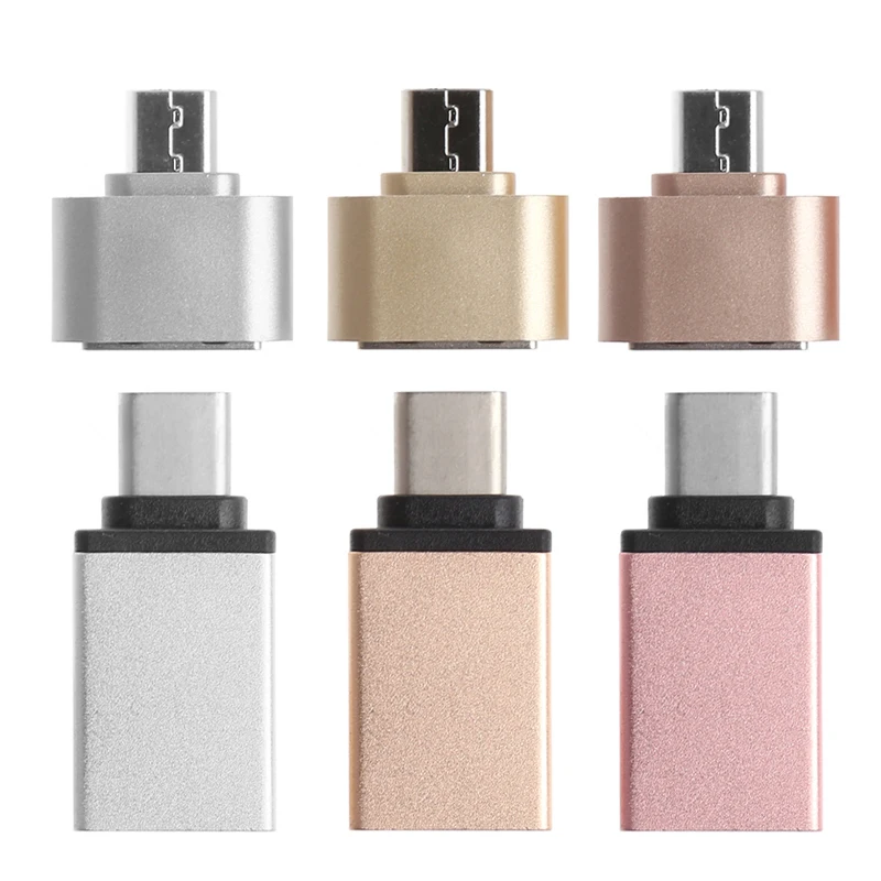 1 PC Micro USB&Type-C OTG Male To USB 3.0 Female Converter Adapter For Android Phone Gold/Silver
1 PC Micro USB&Type-C OTG Male To USB 3.0 Female Converter Adapter For Android Phone Gold/Silver