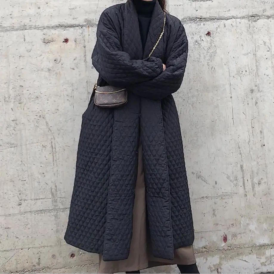Plus Size Winter Loose Cotton-Padded Jacket Women Black puff sleeve Coat Warm Coat turn down collar Jacket
Plus Size Winter Loose Cotton-Padded Jacket Women Black puff sleeve Coat Warm Coat turn down collar Jacket
