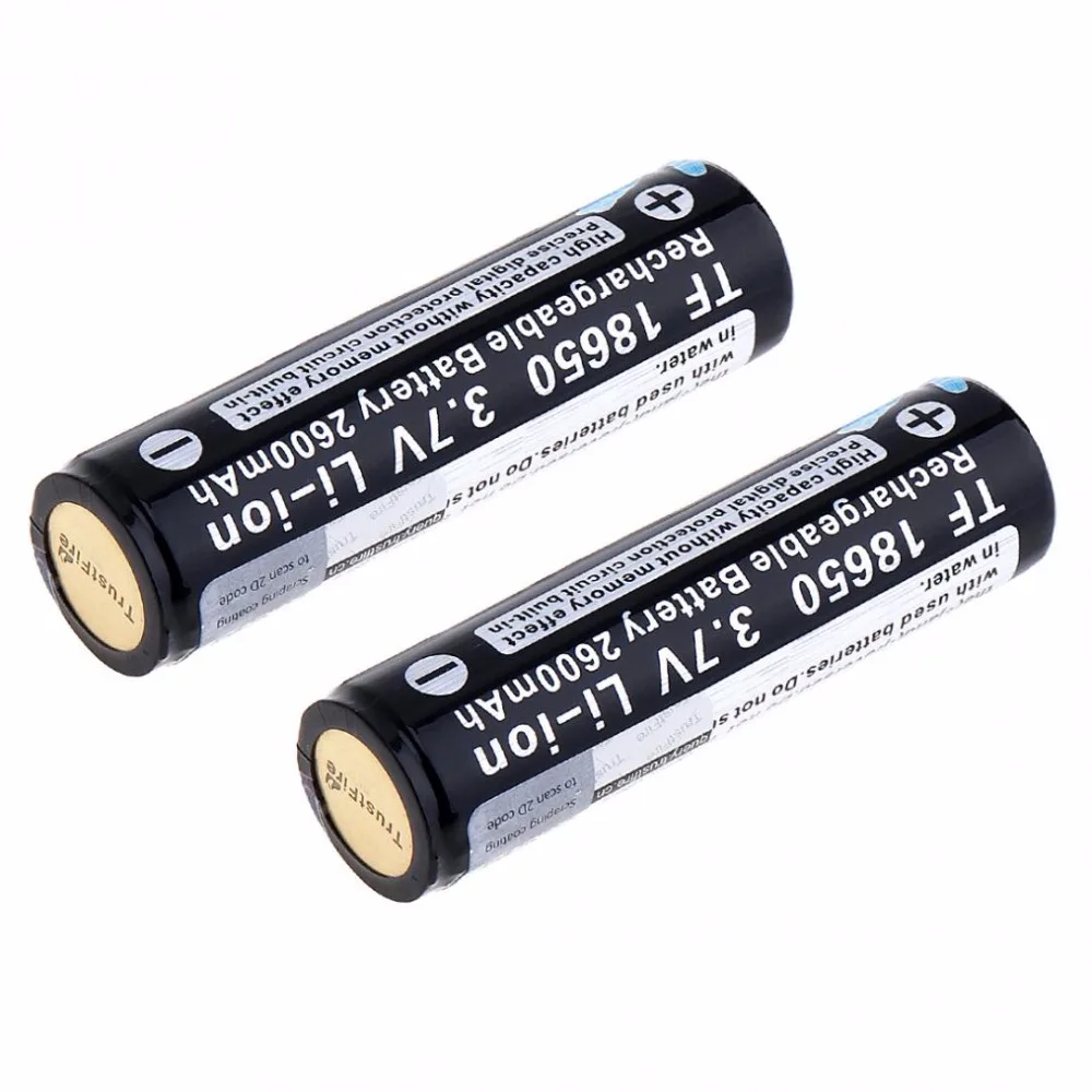 9pcs/lot TrustFire 18650 Protected Rechargeable Batteries 3.7V 2600mAh Lithium Li-ion Battery For Led Flashlight with PCB
9pcs/lot TrustFire 18650 Protected Rechargeable Batteries 3.7V 2600mAh Lithium Li-ion Battery For Led Flashlight with PCB