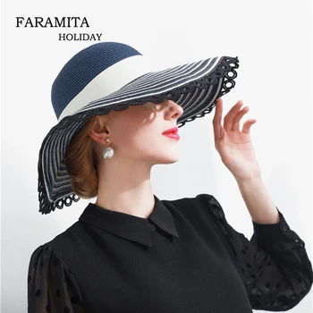 Faramita Holiday Wide Brim Beach British Vintage Middle Ages Style Women Hats Summer Straw Hat Ladies Bonnets Bucket Hat Caps
Faramita Holiday Wide Brim Beach British Vintage Middle Ages Style Women Hats Summer Straw Hat Ladies Bonnets Bucket Hat Caps