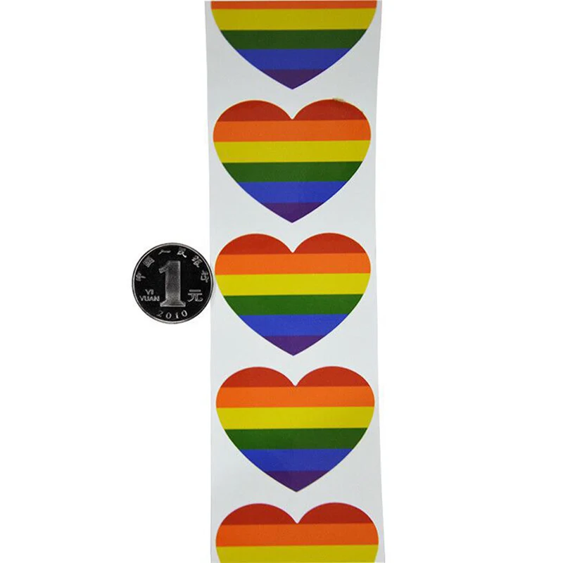Hot 500pcs Love Rainbow Ribbon Stickers PVC Stripes Heart Shaped Rectangle Roll Tape LSK99
Hot 500pcs Love Rainbow Ribbon Stickers PVC Stripes Heart Shaped Rectangle Roll Tape LSK99