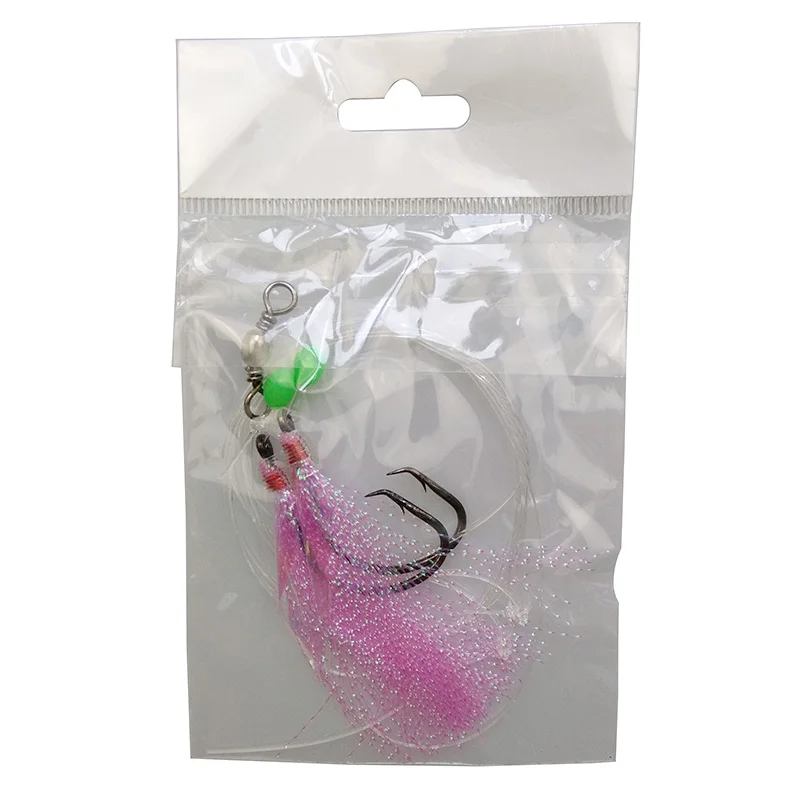 Hyaena-10pcs-Lot-Fish-Skin-Bait-Sabiki-Rigs-2-Arm-Big-Hooks-Sea-Fishing-Pink-Flasher (1)