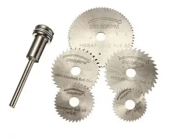 6pcs/set Mini HSS Steel Circular Saw Blade Rotary Tool For Dremel Metal Cutter Power Tool Set Wood Cutting Discs Drill
6pcs/set Mini HSS Steel Circular Saw Blade Rotary Tool For Dremel Metal Cutter Power Tool Set Wood Cutting Discs Drill
