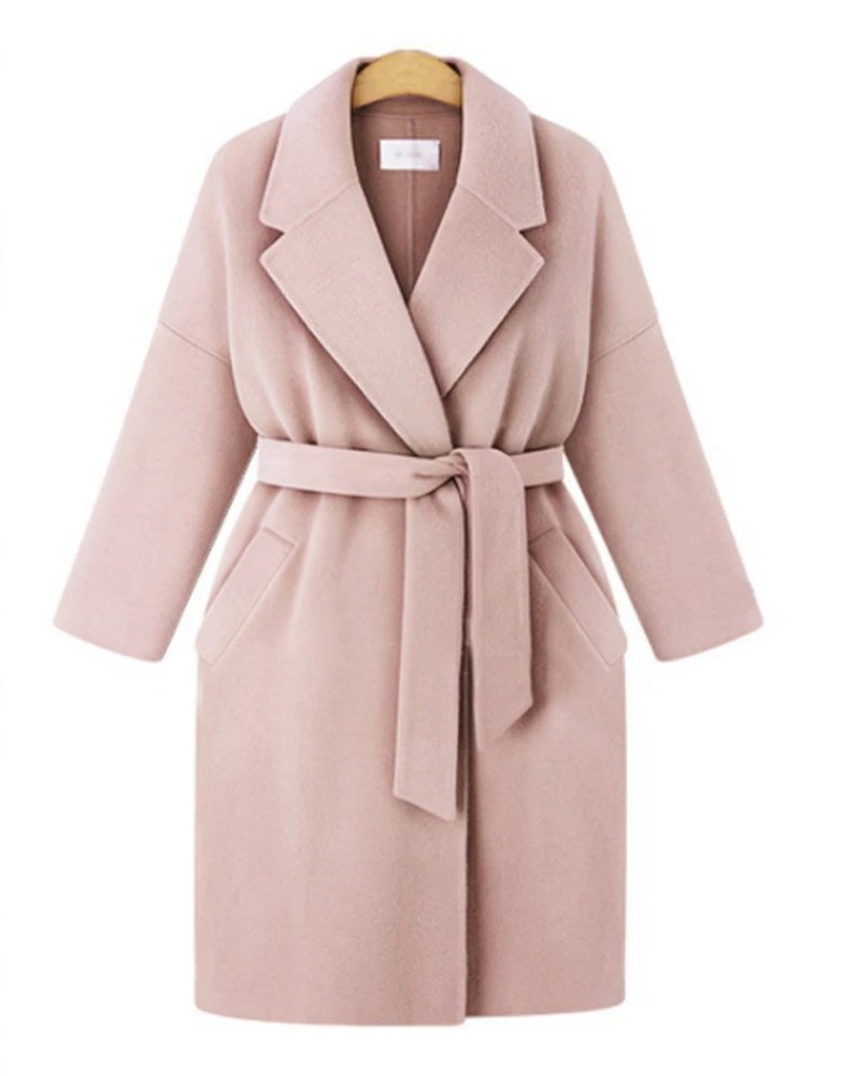 Women Thick Warm Wool Coat Elegant Belt Jacket Overcoat Autumn Winter New Arrival 2018 Big Size
Women Thick Warm Wool Coat Elegant Belt Jacket Overcoat Autumn Winter New Arrival 2018 Big Size