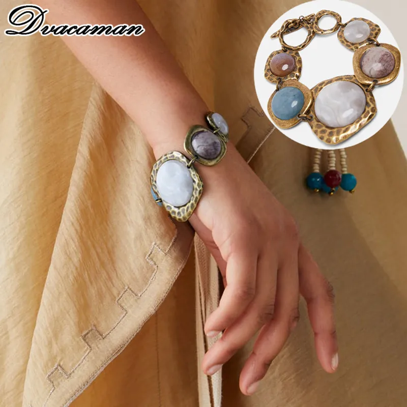 Dvacaman Vintage ZA 2/PCS Stone Bracelets for Women 2019 Fashion Gold Color Metal Link Statement Bracelets Jewelry Party Gifts
Dvacaman Vintage ZA 2/PCS Stone Bracelets for Women 2019 Fashion Gold Color Metal Link Statement Bracelets Jewelry Party Gifts