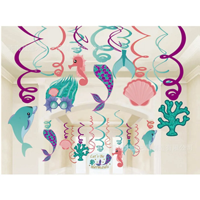 30pcs Birthday Party Decoration Kids Mermaid pendant Foil Spiral Swirls Banner Bunting Garland Streamer Baby Shower
30pcs Birthday Party Decoration Kids Mermaid pendant Foil Spiral Swirls Banner Bunting Garland Streamer Baby Shower