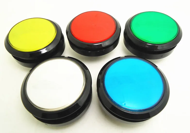 6 pcs of 60mm lighted button Illuminated round Push Button with microswitch for arcade game machine, backetball game machine
6 pcs of 60mm lighted button Illuminated round Push Button with microswitch for arcade game machine, backetball game machine