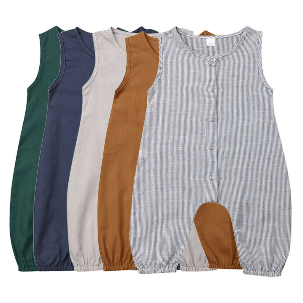 New Born Baby Girl Clothes Simple Casual Solid Fashion Sleeveless Comfortable Jumpsuit Romper Clothes Outfits mameluco bebe
New Born Baby Girl Clothes Simple Casual Solid Fashion Sleeveless Comfortable Jumpsuit Romper Clothes Outfits mameluco bebe