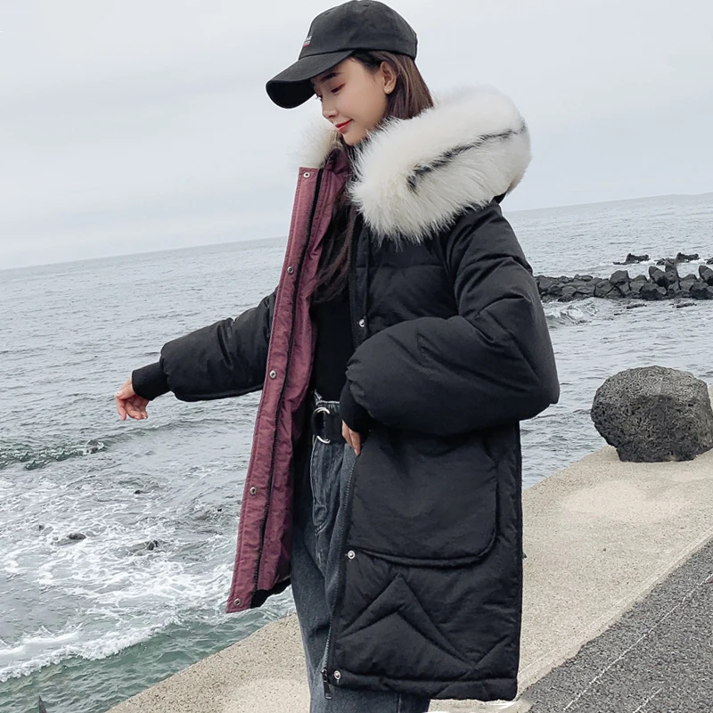 Thicken Fur Collar Hooded Women Winter Jacket 2019 Padded Warm Female Long parka Outwear Womens Coat
Thicken Fur Collar Hooded Women Winter Jacket 2019 Padded Warm Female Long parka Outwear Womens Coat