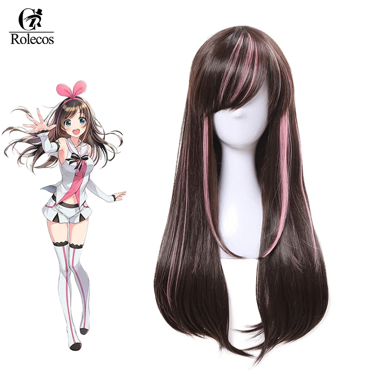 ROLECOS Kizuna AI Cosplay Headwear Virtual Youtuber AI Synthetic Hair 60cm Brown and Pink Long Straight Women Synthetic Hair Cos
ROLECOS Kizuna AI Cosplay Headwear Virtual Youtuber AI Synthetic Hair 60cm Brown and Pink Long Straight Women Synthetic Hair Cos
