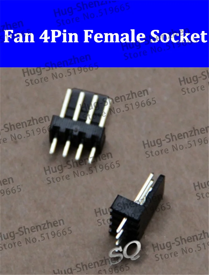 High quality 200pcs Black plastic shell fan 4p socket female connector for computer
High quality 200pcs Black plastic shell fan 4p socket female connector for computer