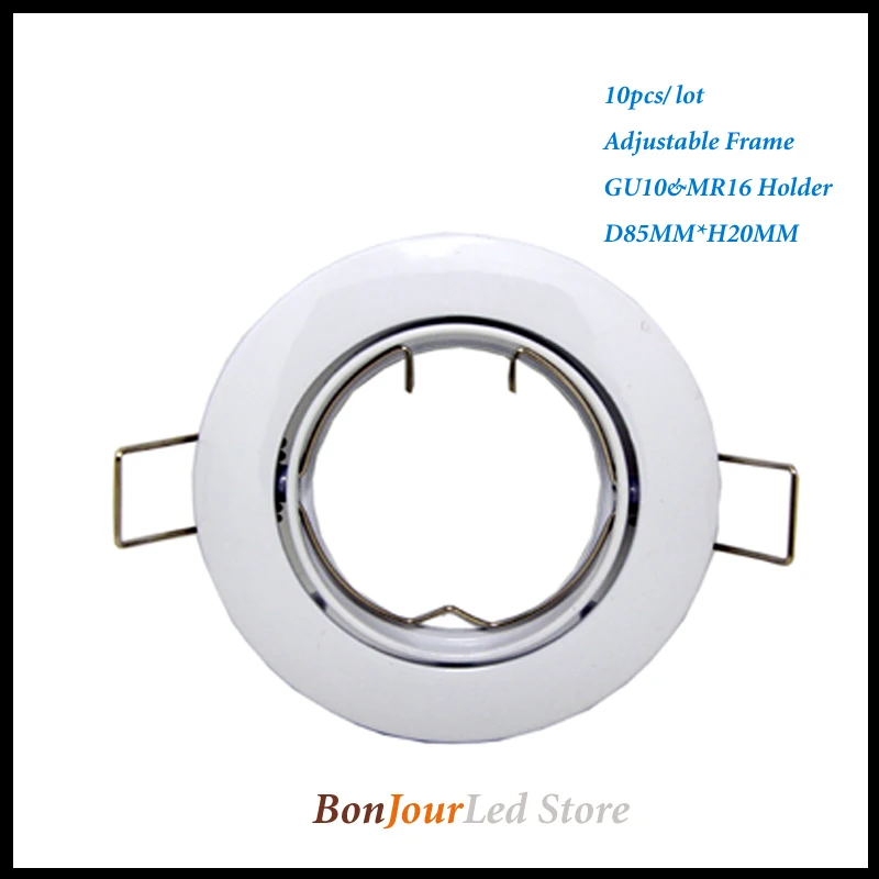 10pcs/lot White Round Recessed LED Ceiling Light Adjustable Frame MR16 GU10 Bulb Fixture Downlight Holder
10pcs/lot White Round Recessed LED Ceiling Light Adjustable Frame MR16 GU10 Bulb Fixture Downlight Holder