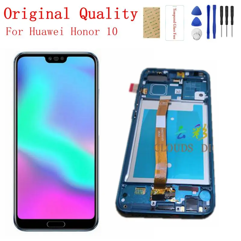 For Honor 10 LCD Display + Frame Original Quality Digitizer Assembly Huawei Honor 10 Touch Screen Replacement Repair Spare Parts
For Honor 10 LCD Display + Frame Original Quality Digitizer Assembly Huawei Honor 10 Touch Screen Replacement Repair Spare Parts