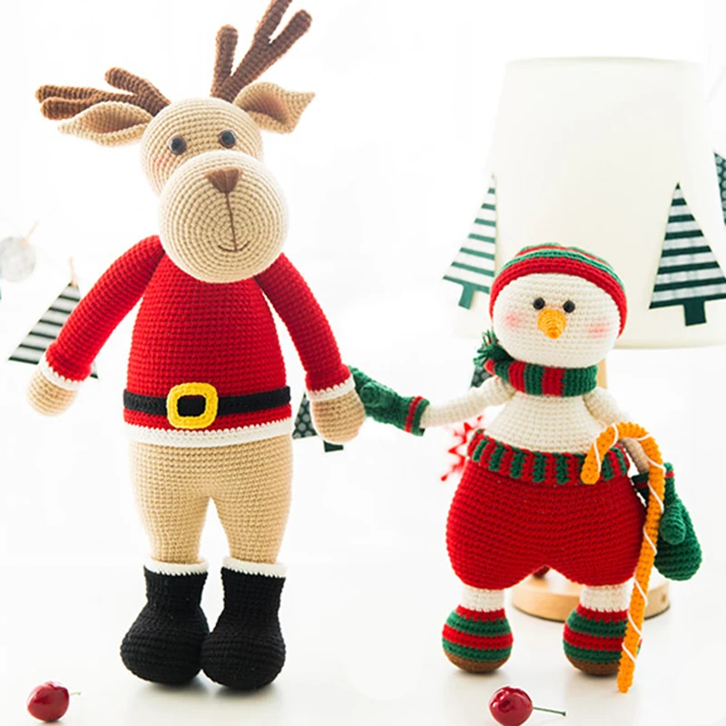 Milk Cotton Yarn DIY Knitting Christmas Dolls Unfinished Snowman Elk Crochet Yarn Kit Handcraft Material Party Decor Kids Gifts
Milk Cotton Yarn DIY Knitting Christmas Dolls Unfinished Snowman Elk Crochet Yarn Kit Handcraft Material Party Decor Kids Gifts