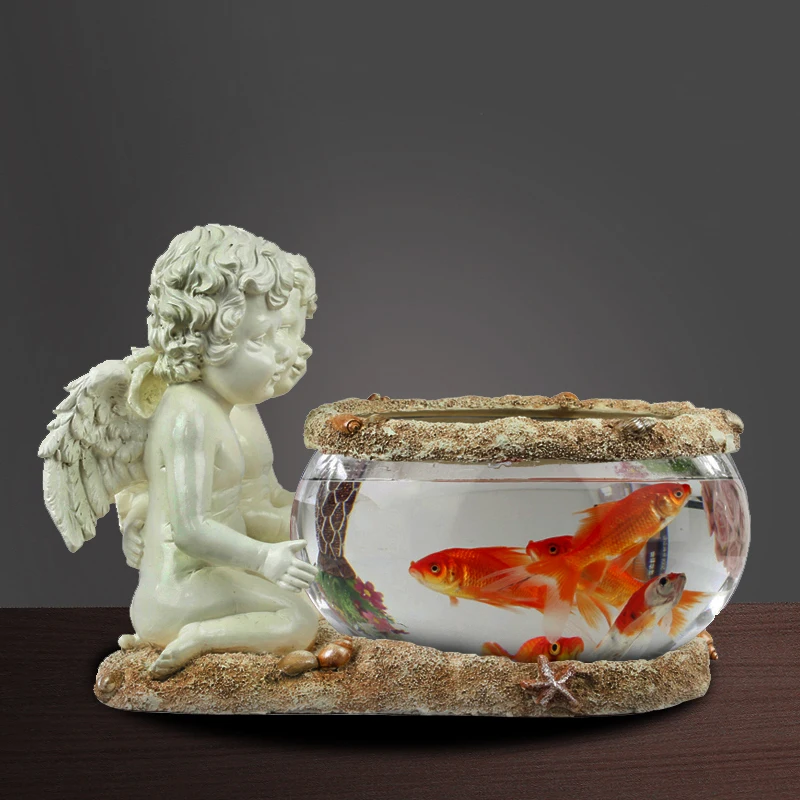 European Angel Fish Tank Ornaments Living Room Porch Decorations TV Cabinet Wine Cabinet Creative Home Crafts Accessories Gifts
European Angel Fish Tank Ornaments Living Room Porch Decorations TV Cabinet Wine Cabinet Creative Home Crafts Accessories Gifts