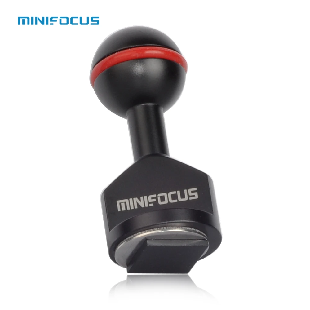 MINIFOCUS Hot Shoe Arm 360 Degree Turnable Ball Head Mount for Hot Shoe for Underwater Photography & Housing Arm System
MINIFOCUS Hot Shoe Arm 360 Degree Turnable Ball Head Mount for Hot Shoe for Underwater Photography & Housing Arm System