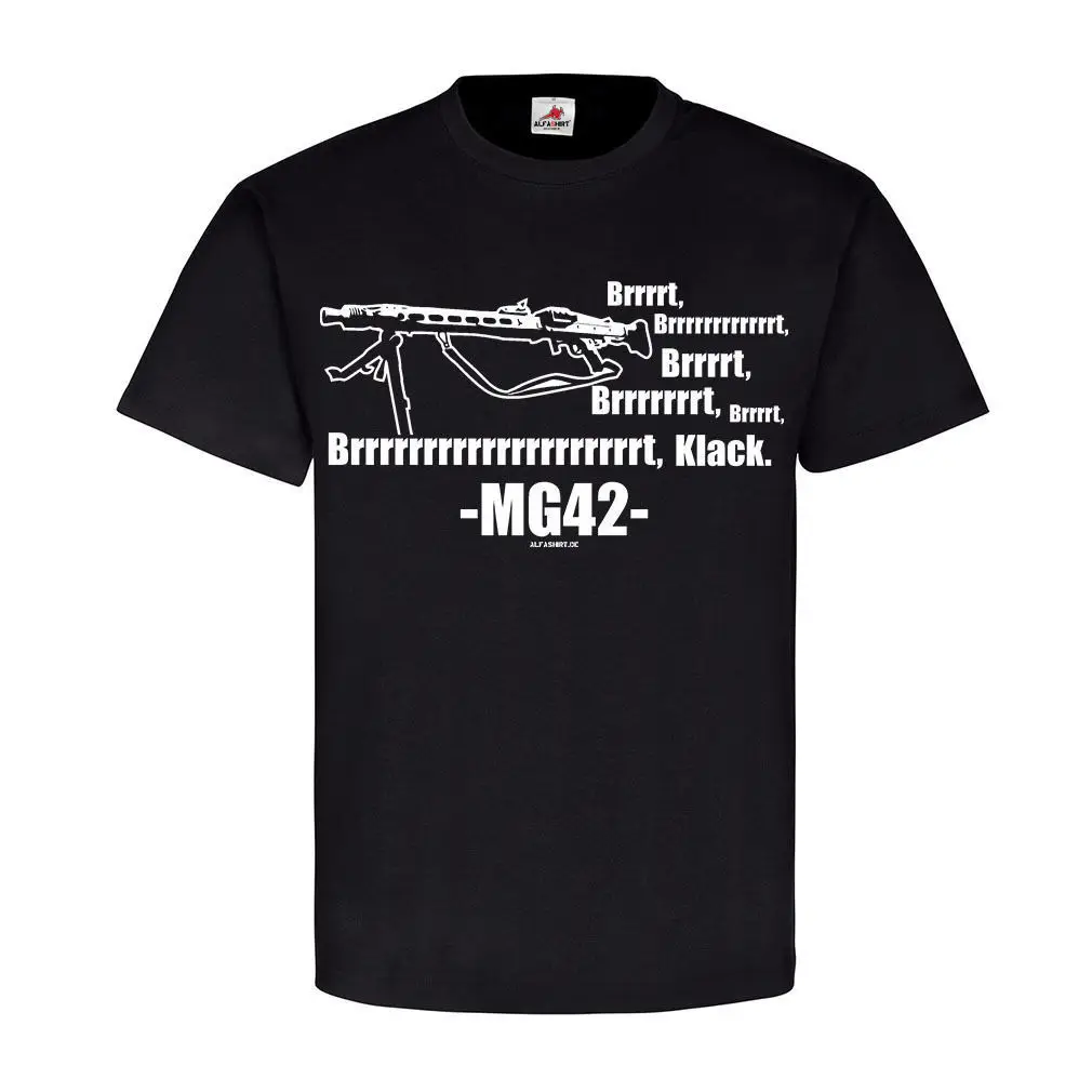 2019 Summer 100% Cotton Casual Short Sleeve Tops Tee Masculine Streetwear Mg42 Sound Maschinengewehr 42 Mg Waffe
2019 Summer 100% Cotton Casual Short Sleeve Tops Tee Masculine Streetwear Mg42 Sound Maschinengewehr 42 Mg Waffe