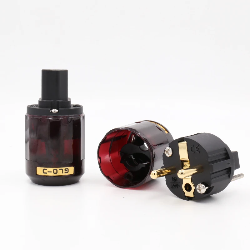Hi End 2Pair P-079E+C079 Gold-Plated EU Power Plug ac power cord plugs Schuko Eu plug For Audio Connector
Hi End 2Pair P-079E+C079 Gold-Plated EU Power Plug ac power cord plugs Schuko Eu plug For Audio Connector