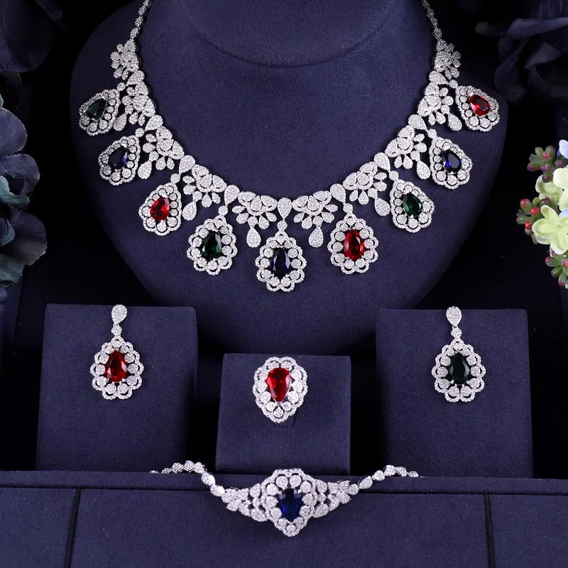 janeklly trendy Wedding Necklace Earrings For Women Accessories Multi Cubic Zirconia Bridal Jewelry Sets pendientes mujer moda
janeklly trendy Wedding Necklace Earrings For Women Accessories Multi Cubic Zirconia Bridal Jewelry Sets pendientes mujer moda