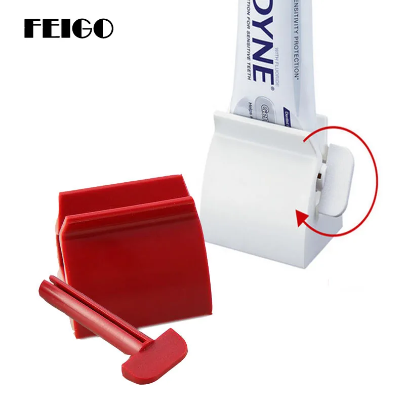 FEIGO Multipurpose Toothpaste Squeezer Extrusion Dispenser Squeeze Toothpaste Cosmetic Squeezer Tube Bathroom Accessories F866
FEIGO Multipurpose Toothpaste Squeezer Extrusion Dispenser Squeeze Toothpaste Cosmetic Squeezer Tube Bathroom Accessories F866
