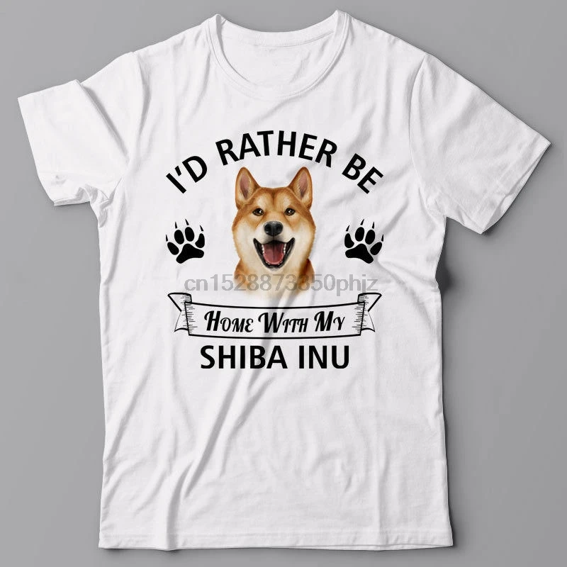 SHIBA INU T-shirt - Id rather be home with my Shiba Inu Akita Japanese DOG Cartoon t shirt men Unisex New Fashion tshirt
SHIBA INU T-shirt - Id rather be home with my Shiba Inu Akita Japanese DOG Cartoon t shirt men Unisex New Fashion tshirt