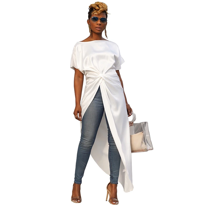 Great Streetwear Party Women Shirts Short Sleeve Top Cocktail Long Split T Shirt Women Summer Top Casual Runway Feminist Shirt
Great Streetwear Party Women Shirts Short Sleeve Top Cocktail Long Split T Shirt Women Summer Top Casual Runway Feminist Shirt