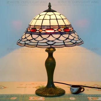 34CM Tiffany Table Lamp Country Style Stained Glass Lamp for Bedroom Bedside Lamp E27 110-240V
34CM Tiffany Table Lamp Country Style Stained Glass Lamp for Bedroom Bedside Lamp E27 110-240V