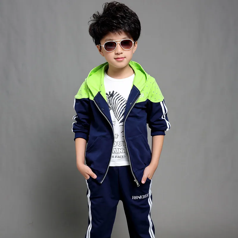 New Spring Autumn teenage boys clothing set zipper sports clothes for boys children tracksuit kids 2 Pcs sport suit 4-12T
New Spring Autumn teenage boys clothing set zipper sports clothes for boys children tracksuit kids 2 Pcs sport suit 4-12T