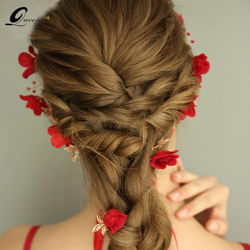 Vintage Style Tiara Red Headband And Hairpins Flower Brdal Hair Accessories Headpiece For Girls Hairband
Vintage Style Tiara Red Headband And Hairpins Flower Brdal Hair Accessories Headpiece For Girls Hairband