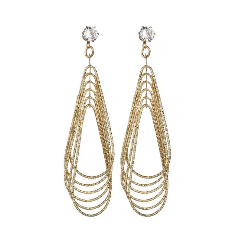 Geometric Pattern Metal Multi-Layer Water Drop Earring Exaggerated Retro Long Paragraph Simple Atmosphere Earrings for women
Geometric Pattern Metal Multi-Layer Water Drop Earring Exaggerated Retro Long Paragraph Simple Atmosphere Earrings for women