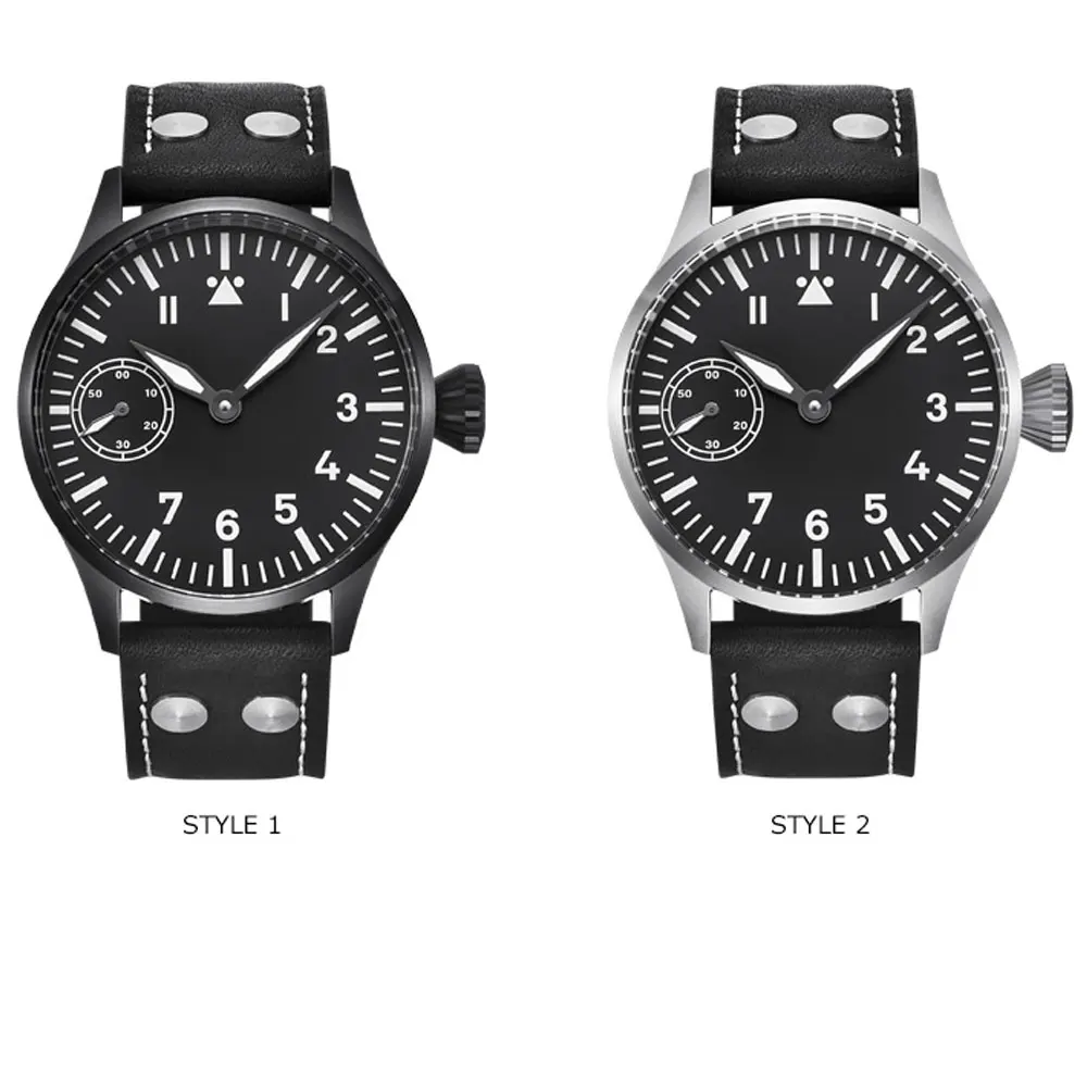 44mm Corgeut Black Dial Water Resistant Sapphire Glass Luminous Marks Luxury Brand 6497 Hand Winding movement men'a Watch
44mm Corgeut Black Dial Water Resistant Sapphire Glass Luminous Marks Luxury Brand 6497 Hand Winding movement men'a Watch