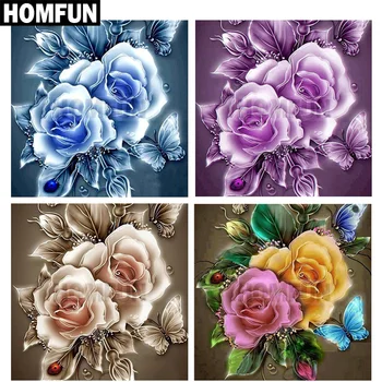 HOMFUN Full Square/Round Drill 5D DIY Diamond Painting "Rose & Butterfly" Embroidery Cross Stitch 5D Rhinestone Decor A00356
HOMFUN Full Square/Round Drill 5D DIY Diamond Painting "Rose & Butterfly" Embroidery Cross Stitch 5D Rhinestone Decor A00356