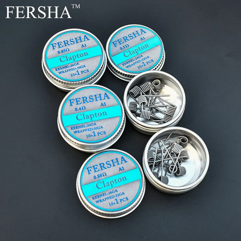 FERSHA 10+1pcs Electronic Cigarette Heating Wire Alien Clapton Prefabricated Heating Wire RDA Atomizer DIY Coil
FERSHA 10+1pcs Electronic Cigarette Heating Wire Alien Clapton Prefabricated Heating Wire RDA Atomizer DIY Coil